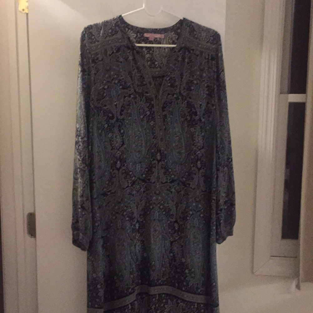 Paisley silk dress